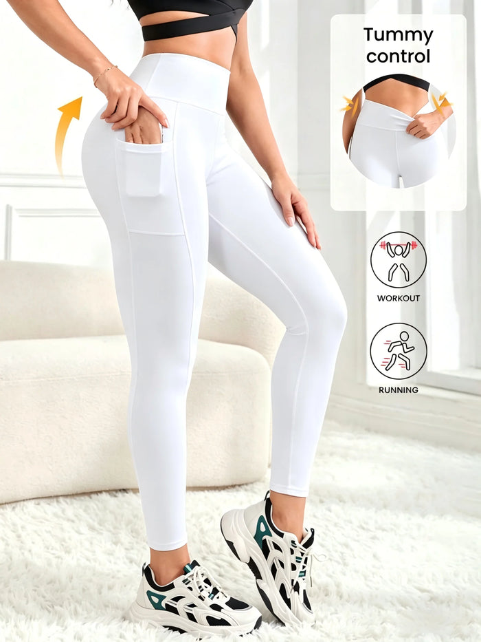 Leggings mit Taschen, aus POLYESTER,Elastane – Bild 1