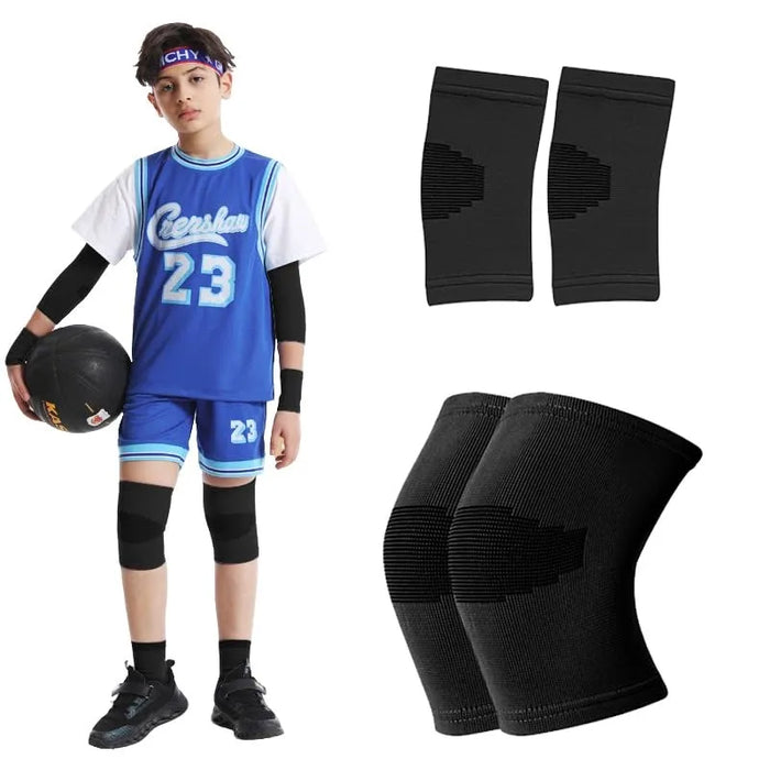 Kniebandagen für Kraftsport, aus 100% Polyester, 2er-Set – Bild 1