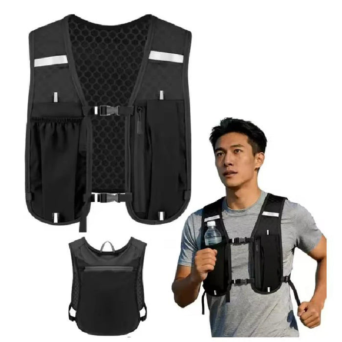 Laufweste mit Trinksystem, aus Polyester, 4 Ausführungen – Bild 1