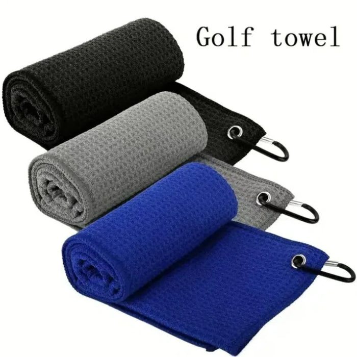 Golftuch mit Bürste, 3 Ausführungen – Bild 1