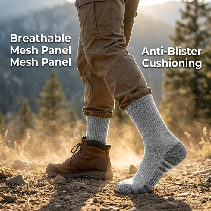 Trekkingsocken gepolstert, aus Polyester – Bild 1