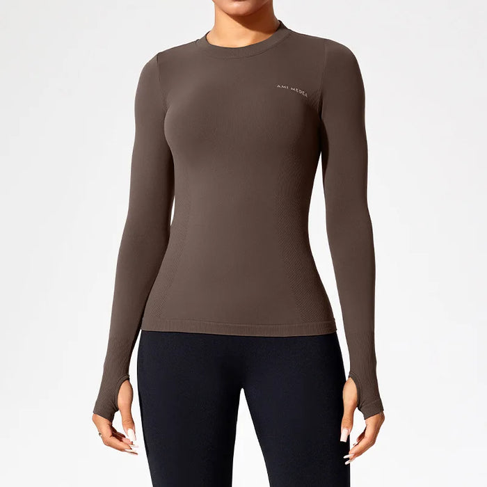 Nahtloses Sporttop, aus Nylon,Elastane – Bild 1