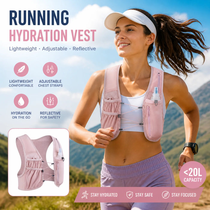 Laufweste mit Trinksystem, aus Polyester (2) – Bild 1