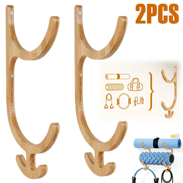 Mattenregal, aus Holz, 2er-Set – Bild 1