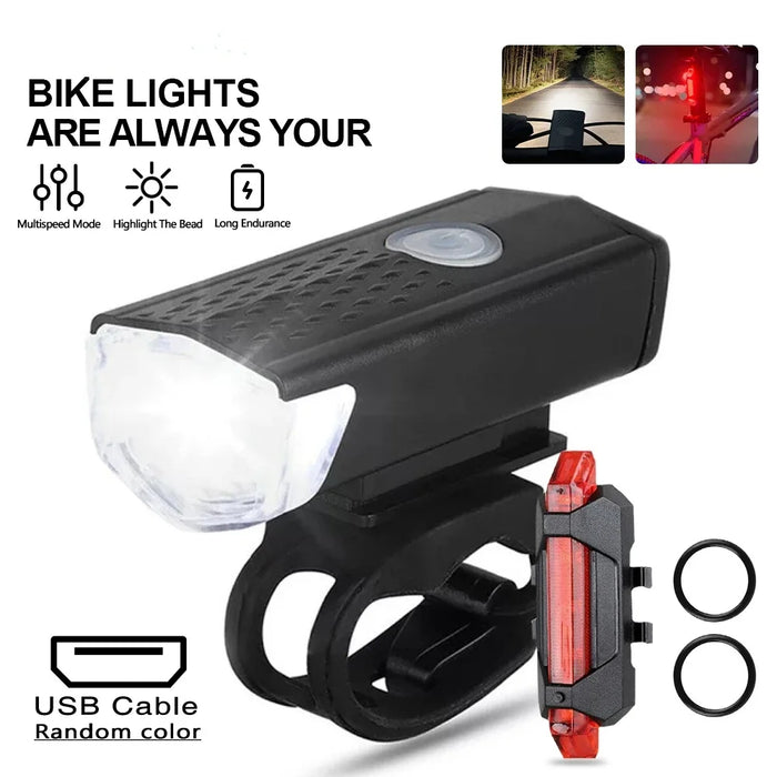 Fahrradlicht-Set, aus ABS, 5 Ausführungen – Bild 1