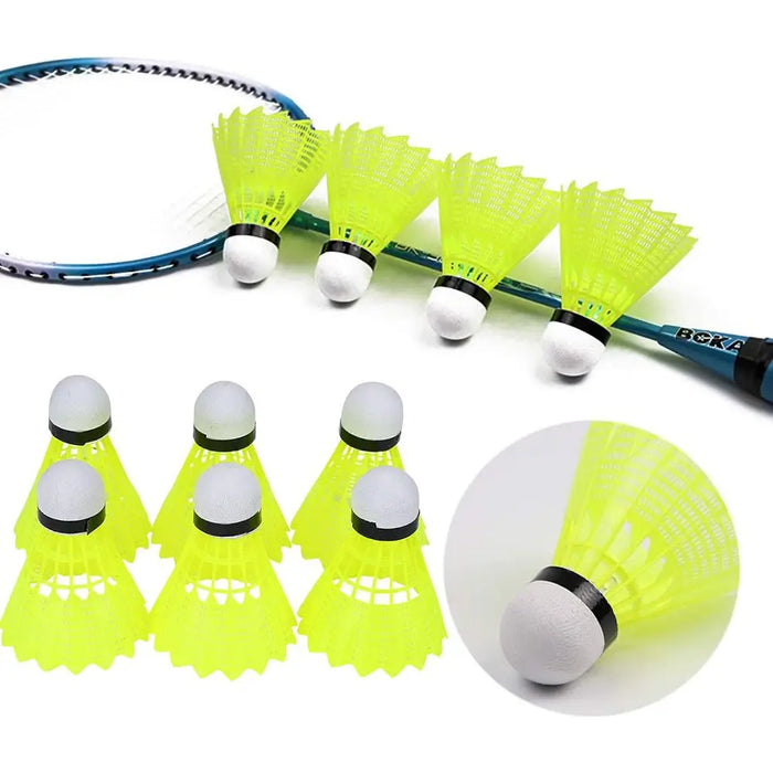 Federbälle aus Federn, aus Nylon, 6er-Set – Bild 1