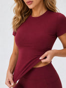 Nahtloses Sporttop, aus POLYESTER,Elastane – Bild 1