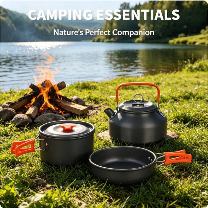 Campinggeschirr-Set, 10er-Set – Bild 1